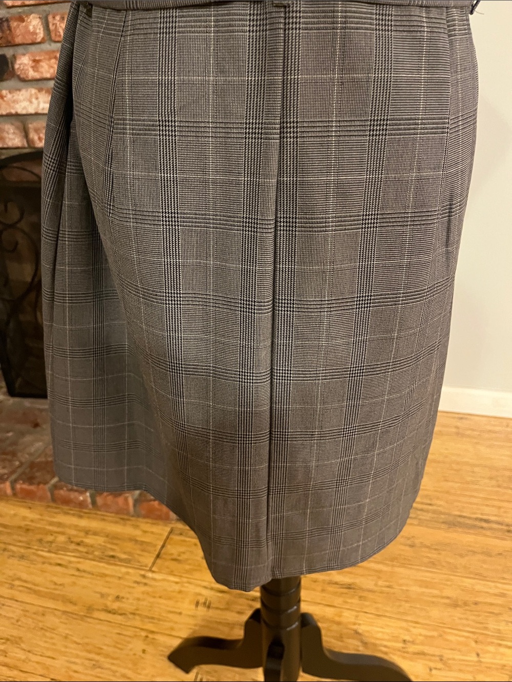 A New Day Gray Plaid Sheath Dress Size XL | NWT | Belted Workwear Chic - Picture 8 of 8